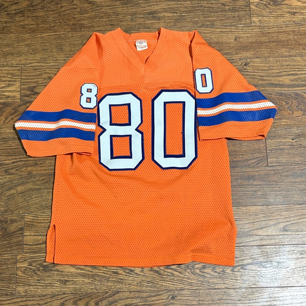 80-90’s NFL Ravens Knit Orange Denver broncos Jersey